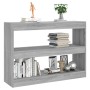 Sonoma graues Regal/Raumteiler 100x30x72 cm von vidaXL, Bücherregale und Regale - Ref: Foro24-813630, Preis: 54,80 €, Rabatt: %