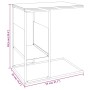 Black plywood side table 55x36x59.5 cm by vidaXL, Coffee table - Ref: Foro24-343105, Price: 36,57 €, Discount: %