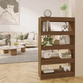 Shelf/divider engineered wood brown oak 80x30x135 cm by vidaXL, Bookcases and shelves - Ref: Foro24-813622, Price: 67,53 €, D...