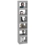 Sonoma graues Regal/Raumteiler 40x30x198 cm von vidaXL, Bücherregale und Regale - Ref: Foro24-813597, Preis: 86,29 €, Rabatt: %