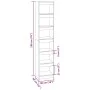 Estantería/divisor de espacios gris Sonoma 40x30x198 cm de vidaXL, Librerías y estanterías - Ref: Foro24-813597, Precio: 84,9...