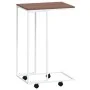 Side table with wheels, engineered wood, white, 40x30x63.5 cm by vidaXL, Coffee table - Ref: Foro24-343098, Price: 31,86 €, D...