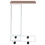 Beistelltisch mit Rädern weiß Technik Holz 40x30x63,5 cm von vidaXL, Couchtisch - Ref: Foro24-343098, Preis: 32,31 €, Rabatt: %