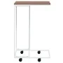 Side table with wheels, engineered wood, white, 40x30x63.5 cm by vidaXL, Coffee table - Ref: Foro24-343098, Price: 31,86 €, D...