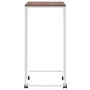 Beistelltisch mit Rädern weiß Technik Holz 40x30x63,5 cm von vidaXL, Couchtisch - Ref: Foro24-343098, Preis: 32,31 €, Rabatt: %