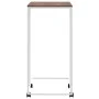 Side table with wheels, engineered wood, white, 40x30x63.5 cm by vidaXL, Coffee table - Ref: Foro24-343098, Price: 31,86 €, D...