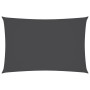 Toldo de vela rectangular tela Oxford gris antracita 5x7 m