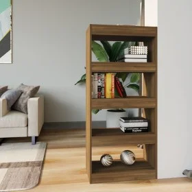 Oak brown plywood shelf 60x30x135 cm by vidaXL, Bookcases and shelves - Ref: Foro24-813607, Price: 53,34 €, Discount: %