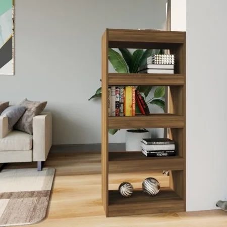 Oak brown plywood shelf 60x30x135 cm by vidaXL, Bookcases and shelves - Ref: Foro24-813607, Price: 53,34 €, Discount: %