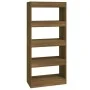Oak brown plywood shelf 60x30x135 cm by vidaXL, Bookcases and shelves - Ref: Foro24-813607, Price: 53,34 €, Discount: %