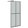 Barrierefreie Duschwand aus dunklem Hartglas 80x195 cm von vidaXL, Duschwände und Duschwände - Ref: Foro24-151884, Preis: 193...