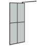 Barrierefreie Duschwand aus dunklem Hartglas 80x195 cm von vidaXL, Duschwände und Duschwände - Ref: Foro24-151884, Preis: 193...