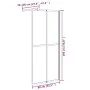 Accessible shower screen dark tempered glass 80x195 cm by vidaXL, Shower walls and screens - Ref: Foro24-151884, Price: 178,1...