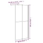 Barrierefreie Duschwand aus dunklem Hartglas 80x195 cm von vidaXL, Duschwände und Duschwände - Ref: Foro24-151884, Preis: 193...
