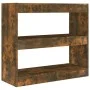 Regal/Raumteiler aus geräucherter Eiche, 80 x 30 x 72 cm von vidaXL, Bücherregale und Regale - Ref: Foro24-813614, Preis: 55,...