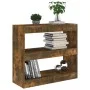 Smoked oak shelving/space divider 80x30x72 cm by vidaXL, Bookcases and shelves - Ref: Foro24-813614, Price: 55,54 €, Discount: %
