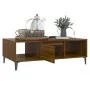 Oak brown engineered wood coffee table 103.5x60x35 cm by vidaXL, Coffee table - Ref: Foro24-813181, Price: 59,28 €, Discount: %