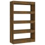 Eiche geräuchert Holzwerkstoffboden/Teiler 80x30x135 cm von vidaXL, Bücherregale und Regale - Ref: Foro24-813620, Preis: 71,7...