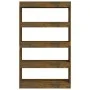 Shelving unit/divider in smoked oak engineered wood, 80x30x135 cm by vidaXL, Bookcases and shelves - Ref: Foro24-813620, Pric...