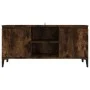 TV-Schrank mit Metallbeinen aus geräucherter Eiche, 103,5 x 35 x 50 cm von vidaXL, TV-Möbel - Ref: Foro24-813161, Preis: 57,8...