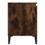 TV-Schrank mit Metallbeinen aus geräucherter Eiche, 103,5 x 35 x 50 cm von vidaXL, TV-Möbel - Ref: Foro24-813161, Preis: 61,6...