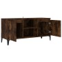 Mueble para TV con patas de metal roble ahumado 103,5x35x50 cm de vidaXL, Muebles TV - Ref: Foro24-813161, Precio: 59,57 €, D...