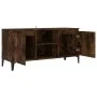 TV-Schrank mit Metallbeinen aus geräucherter Eiche, 103,5 x 35 x 50 cm von vidaXL, TV-Möbel - Ref: Foro24-813161, Preis: 57,8...