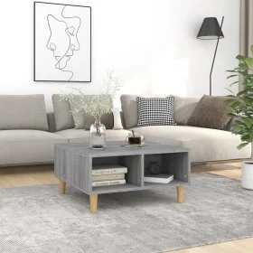 Sonoma gray engineered wood coffee table 60x60x30 cm by vidaXL, Coffee table - Ref: Foro24-813165, Price: 48,19 €, Discount: %