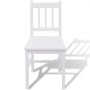 3-teiliges Esszimmerset aus weißem Kiefernholz von vidaXL, Möbelsets für Küchen und Esszimmer - Ref: Foro24-242955, Preis: 19...