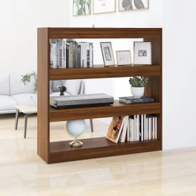 Regal/Raumteiler Eiche braun 100x30x103 cm von vidaXL, Bücherregale und Regale - Ref: Foro24-813634, Preis: 79,68 €, Rabatt: %