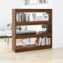 Regal/Raumteiler Eiche braun 100x30x103 cm von vidaXL, Bücherregale und Regale - Ref: Foro24-813634, Preis: 79,68 €, Rabatt: %
