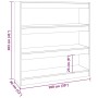 Regal/Raumteiler Eiche braun 100x30x103 cm von vidaXL, Bücherregale und Regale - Ref: Foro24-813634, Preis: 80,95 €, Rabatt: %