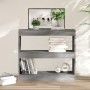 Sonoma grau Regal/Raumteiler 80x30x72 cm von vidaXL, Bücherregale und Regale - Ref: Foro24-813615, Preis: 49,92 €, Rabatt: %