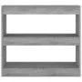 Gray Sonoma 80x30x72 cm shelf/space divider by vidaXL, Bookcases and shelves - Ref: Foro24-813615, Price: 49,34 €, Discount: %