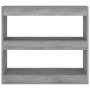 Sonoma grau Regal/Raumteiler 80x30x72 cm von vidaXL, Bücherregale und Regale - Ref: Foro24-813615, Preis: 49,92 €, Rabatt: %
