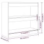 Gray Sonoma 80x30x72 cm shelf/space divider by vidaXL, Bookcases and shelves - Ref: Foro24-813615, Price: 49,34 €, Discount: %