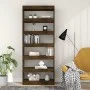 Engineered wood shelf/divider smoked oak 80x30x198 cm by vidaXL, Bookcases and shelves - Ref: Foro24-813626, Price: 103,04 €,...
