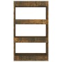 Regal/Trennwand aus Holzwerkstoff, geräucherte Eiche, 60 x 30 x 103 cm von vidaXL, Bücherregale und Regale - Ref: Foro24-8136...