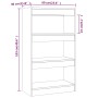 Engineered wood shelf/divider smoked oak 60x30x103 cm by vidaXL, Bookcases and shelves - Ref: Foro24-813602, Price: 51,73 €, ...