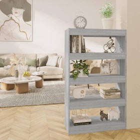 Sonoma gray engineered wood shelf/divider 80x30x135 cm by vidaXL, Bookcases and shelves - Ref: Foro24-813621, Price: 54,51 €,...