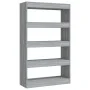 Regal/Trennwand aus technischem Holz in Sonoma-Grau, 80 x 30 x 135 cm von vidaXL, Bücherregale und Regale - Ref: Foro24-81362...