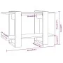 Smoked oak color shelf/space divider 80x30x51 cm by vidaXL, Bookcases and shelves - Ref: Foro24-813581, Price: 31,68 €, Disco...