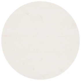 Superficie de mesa madera maciza de pino blanco Ø80x2,5 cm