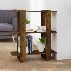 Regal/Raumteiler aus geräucherter Eiche, 80 x 30 x 87 cm von vidaXL, Bücherregale und Regale - Ref: Foro24-813578, Preis: 45,...