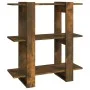 Regal/Raumteiler aus geräucherter Eiche, 80 x 30 x 87 cm von vidaXL, Bücherregale und Regale - Ref: Foro24-813578, Preis: 45,...