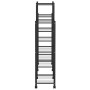 Soporte para flores con ruedas hierro negro 83x25x100 cm de vidaXL, Soportes para macetas - Ref: Foro24-343124, Precio: 57,73...