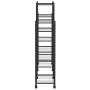 Soporte para flores con ruedas hierro negro 83x25x100 cm de vidaXL, Soportes para macetas - Ref: Foro24-343124, Precio: 58,83...