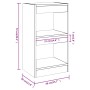 Smoked oak color shelf/space divider 40x30x72 cm by vidaXL, Bookcases and shelves - Ref: Foro24-813584, Price: 38,09 €, Disco...