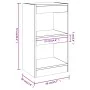 Smoked oak color shelf/space divider 40x30x72 cm by vidaXL, Bookcases and shelves - Ref: Foro24-813584, Price: 37,57 €, Disco...