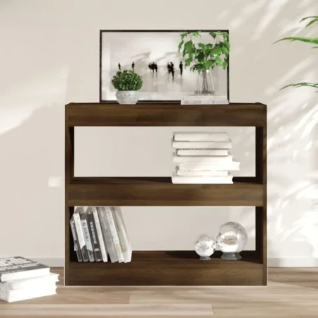 Regal/Raumteiler aus brauner Eiche, 80 x 30 x 72 cm von vidaXL, Bücherregale und Regale - Ref: Foro24-813616, Preis: 53,95 €,...